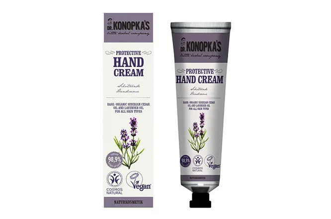 Protective Hand Cream Organic Siberian Cedar Oil and Lavender Oil For All Skin Types, Dr.Konopka’s