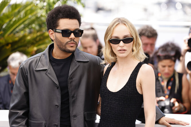 Лили-Роуз Депп и The Weeknd на Каннском кинофестивале