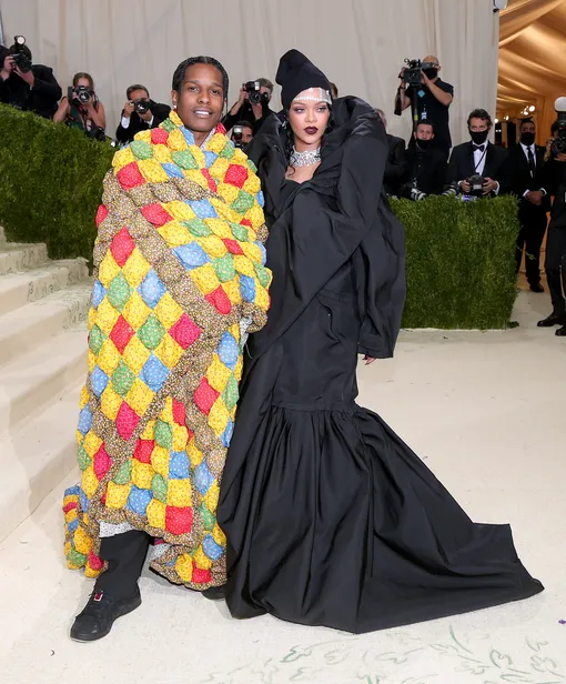 Рианна и A$AP Rocky на Met Gala в 2021 году