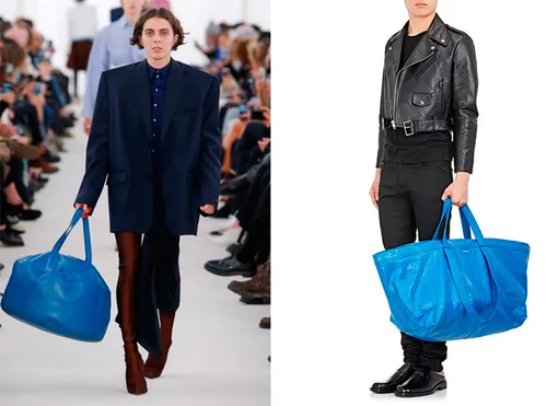 Balenciaga весна-лето 2017 и нашумевшая сумка Balenciaga «по мотивам» Ikea