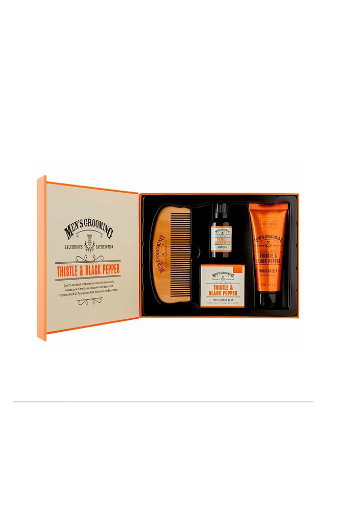 Набор подарочный Thistle Black Pepper Face Beard Kit для ухода за бородой Scottish Fine Soaps Limited, 'Азбука вкуса', 2 998 рублей