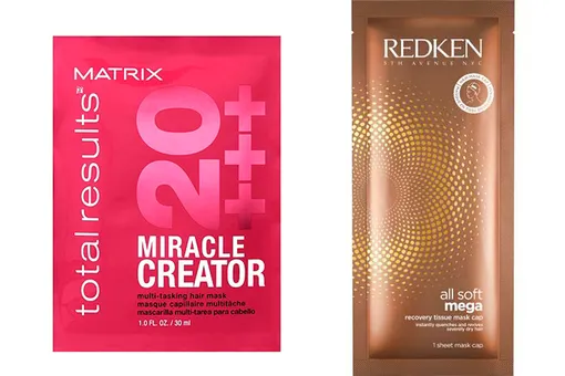 Matrix Total Results Miracle Creator \ Redken All Soft Mega Recovery Tissue Mask Cap