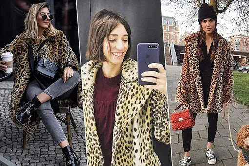 Вернулся в моду: с чем носить пуховики и пальто с леопардовым принтом?