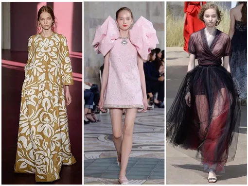Милена на Неделе высокой моды в Париже. Слева-направо: Valentino, Giambattista Valli и Christian Dior Милена Иоанна
