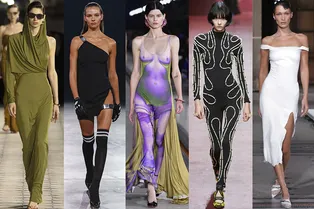 От «голых» доспехов Шер до ультраузких платьев Saint Laurent: 15 лучших моментов модных шоу в 2022 году От «голых» доспехов Шер до ультраузких платьев Saint Laurent: 15 лучших моментов модных шоу в 2022 году