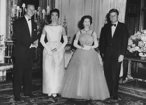 Принц Филипп, Жаклин Кеннеди, Елизавета II, Джон Кеннеди