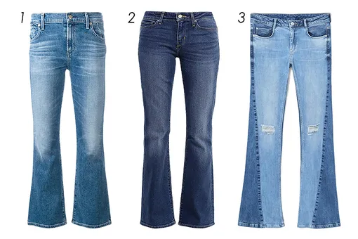 1 — Citizens Of Humanity, 15 700 рублей на Farfetch; 2 — Levi’s, 8 500 рублей на Lamoda; 3 — Mango, 3 999 рублей