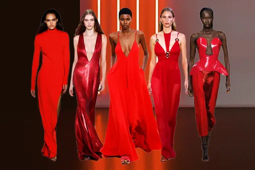 Этот цвет принесет удачу в 2024-м: 10 красных платьев для новогодней ночи