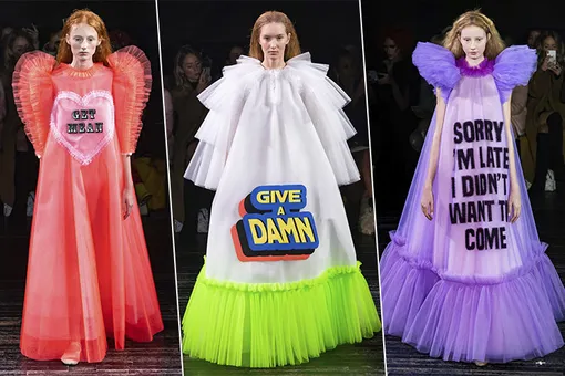 Кутюр в эпоху мемов: показ Viktor & Rolf Couture Spring Summer 2019