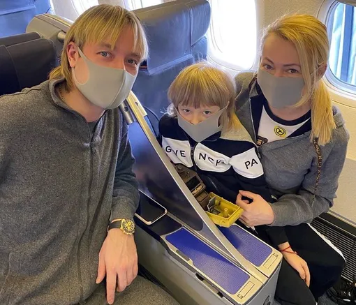 В конце января Рудковская летала с мужем и сыном в Китай