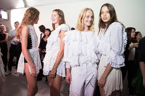 Isabel Marant backstage