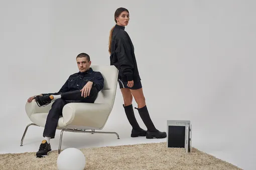 Регина Тодоренко и Максим Матвеев в рекламной кампании NO ONE
