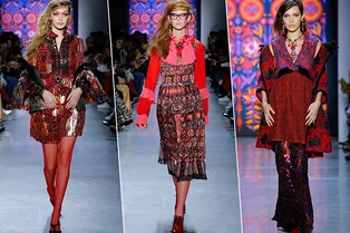 Ностальгия по 60-70-м: 18 роскошных образов Anna Sui в богемном стиле