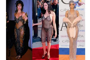 6 самых скандальных «голых» платьев звезд, навсегда вошедших в историю