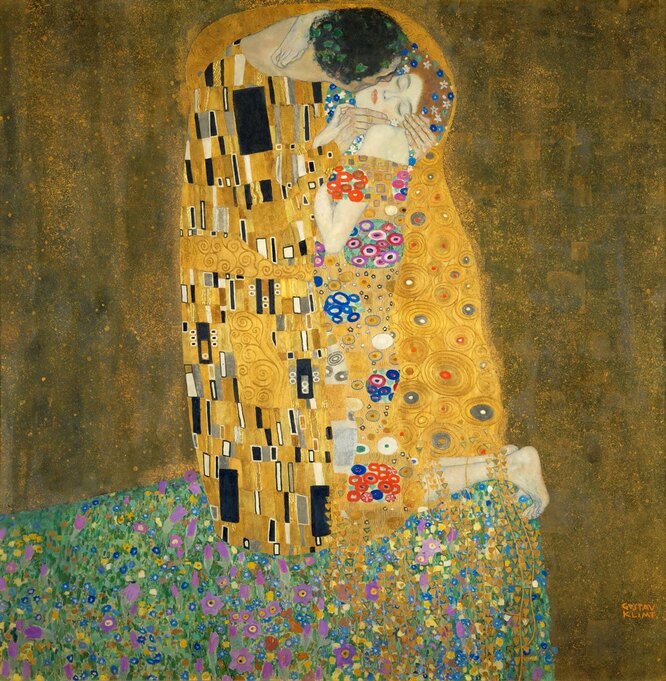 «Поцелуй», Густав Климп (1907-1908 г.)