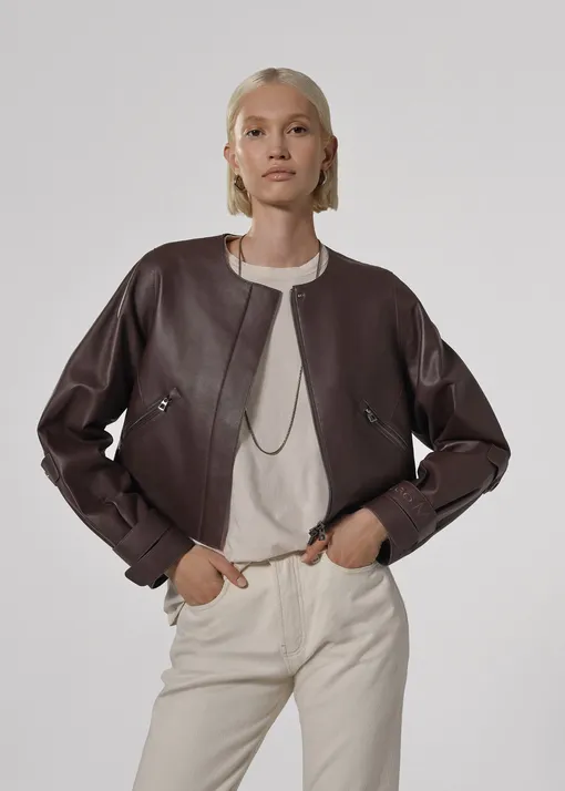 Кожаная куртка baon