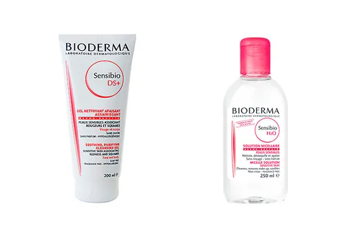Bioderma Очищающий гель для лица Sensibio DS и Bioderma Мицеллярная вода Sensibio H2O