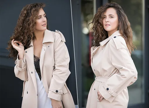 Тренч La Femme, комбинация Triumph. Тренч La Femme, комбинация Triumph.