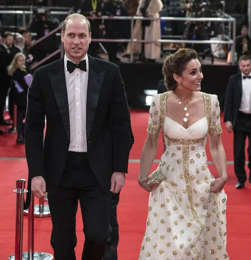 Кейт Миддлтон и принц Уильям на премии Bafta