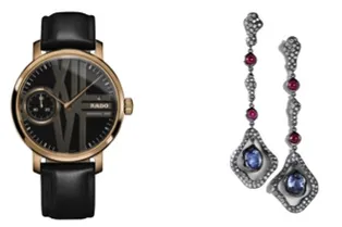 Часы на кожаном ремешке VS серьги ручной работы