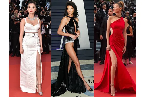 От Рианны до Беллы Хадид: 15 самых сексуальных звездных платьев с глубокими разрезами