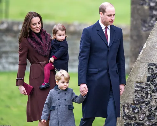 Кейт Миддлтон, принц Уильям, принц Джордж и принцесса Шарлотта