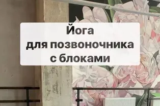 Тренировка для позвоночника с блоками от тренера по йоге Афанасьевой Александры @yoggi_girl