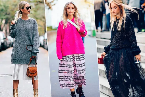 Урок стиля от Instagram* звезд: как носить платья в холода?