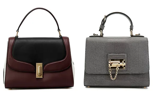 Кожаная сумка, Marc Jacobs, 60 390 руб., Rendez-Vous и сумка из кожи и металла, Dolce & Gabbana, 98 850 руб., Dolce & Gabbana