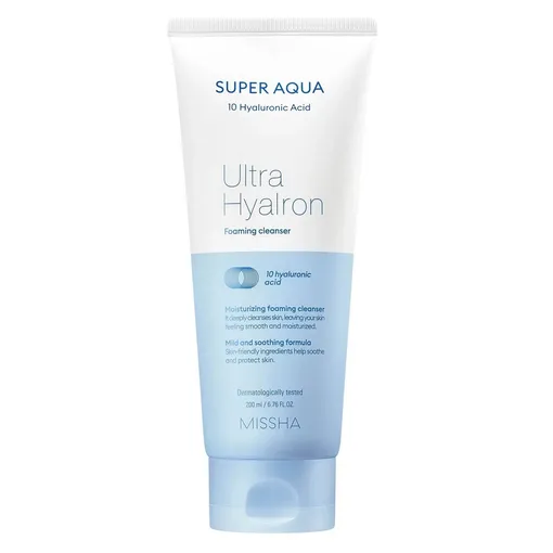 Пенка для умывания MISSHA Super Aqua Ultra Hyalron Foaming Cleanser