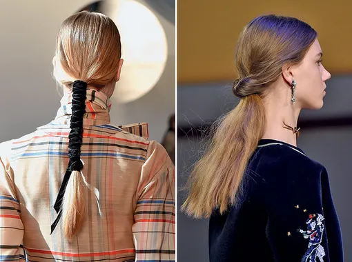 1. Suno backstage; 2. Tommy Hilfiger backstage 1. Suno backstage; 2. Tommy Hilfiger backstage