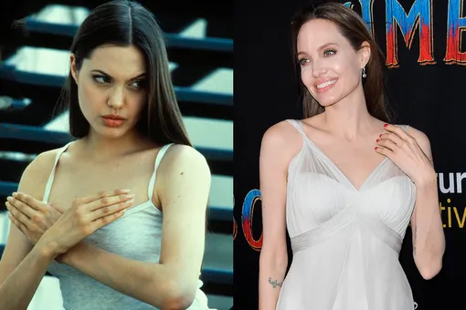 Анджелина Джоли, 1993 и сейчас
