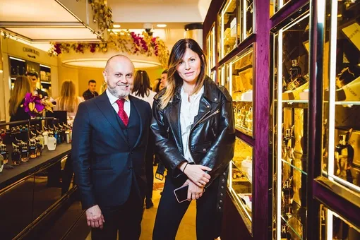 Алла Акперова на открытии моно-бутика итальянского бренда Xerjoff