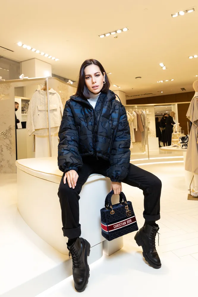Сабина Ахмедова на открытии pop-up бутика Dior