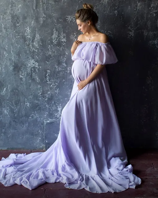 Глафира Тарханова во время беременности