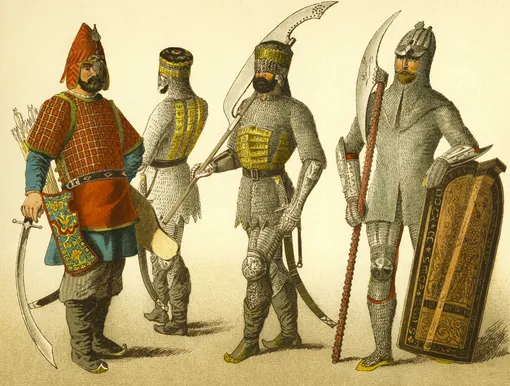 Европейский средневековый военный костюм