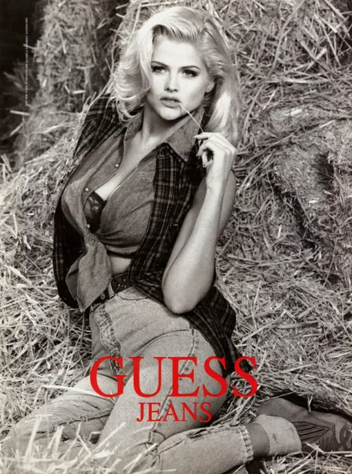 Анна Николь Смит в рекламе Guess