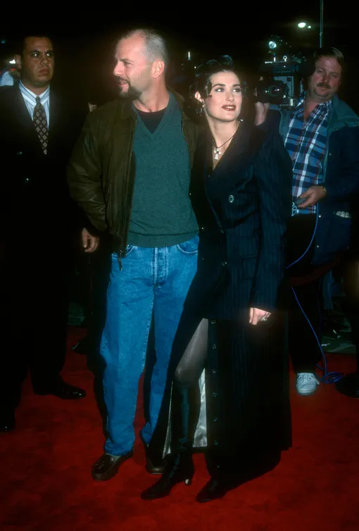 Брюс Уиллис и Деми Мур в 1992 году