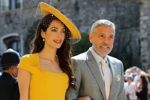 Сияющая Амаль Клуни на свадьбе принца Гарри и Меган Маркл