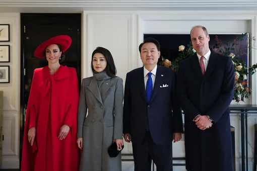 Кейт Миддлтон на встрече с президентом Южной Кореи и его женой