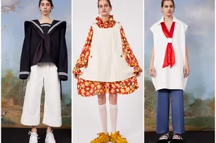 Матросский костюмчик, фартук и «детское» платье: 14 луков MM6 Maison Margiela Матросский костюмчик, фартук и «детское» платье: 14 луков MM6 Maison Margiela