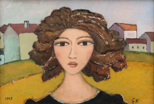 Е. Кропивницкий, «Девушка из Лианозово», 1968 Выставка Persona