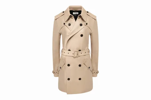 Кожаный тренч, Saint Laurent Кожаный тренч, Saint Laurent