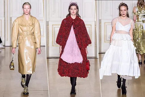 Объемные пальто, рюши и Хлое Севиньи: показ Simone Rocha FW 2019