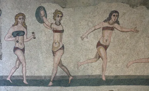 Мозаика «Bikini Girls» в Villa Romana del Casale