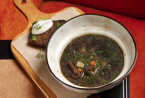 Рецепт супа из сухих грибов из бара «Булгаков»