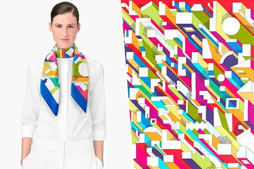 Уроки геометрии: коллекция идеальных платков On a Summer Day от Hermès