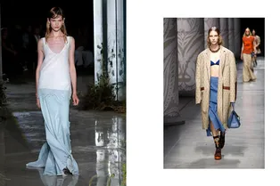 С чем носить джинсовую юбку весной-2024: небанальные идеи для образов