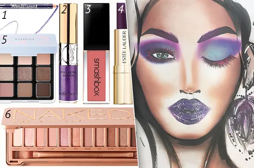 1 — Ciate London Карандаш для глаз Wonderwand Liner; 2 — YSL Жидкие тени с металлическим эффектом; 3 — Smashbox Помада Always On; 4 — Estée Lauder Помада Pure Color Love; 5 — Kiko Milano Палитра с тенями для век; 6 — Urban Decay палетка теней Naked3 1 — Ciate London Карандаш для глаз Wonderwand Liner; 2 — YSL Жидкие тени с металлическим эффектом; 3 — Smashbox Помада Always On; 4 — Estée Lauder Помада Pure Color Love; 5 — Kiko Milano Палитра с тенями для век; 6 — Urban Decay палетка теней Naked3
