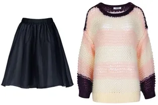 Пышная юбка VS вязанный джемпер